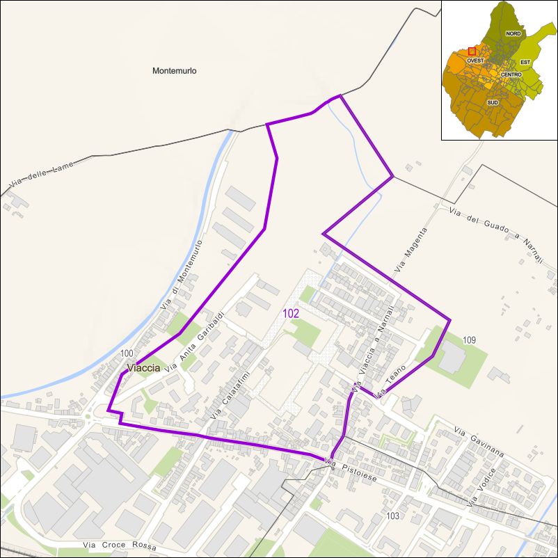 Perimetro della sezione 102