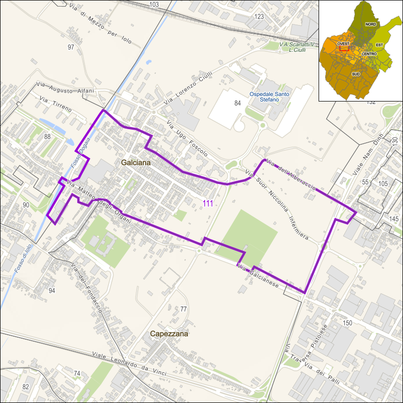 Perimetro della sezione 111