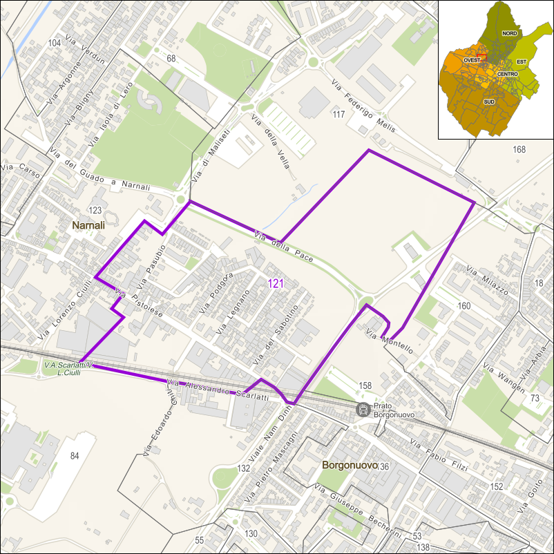 Perimetro della sezione 121