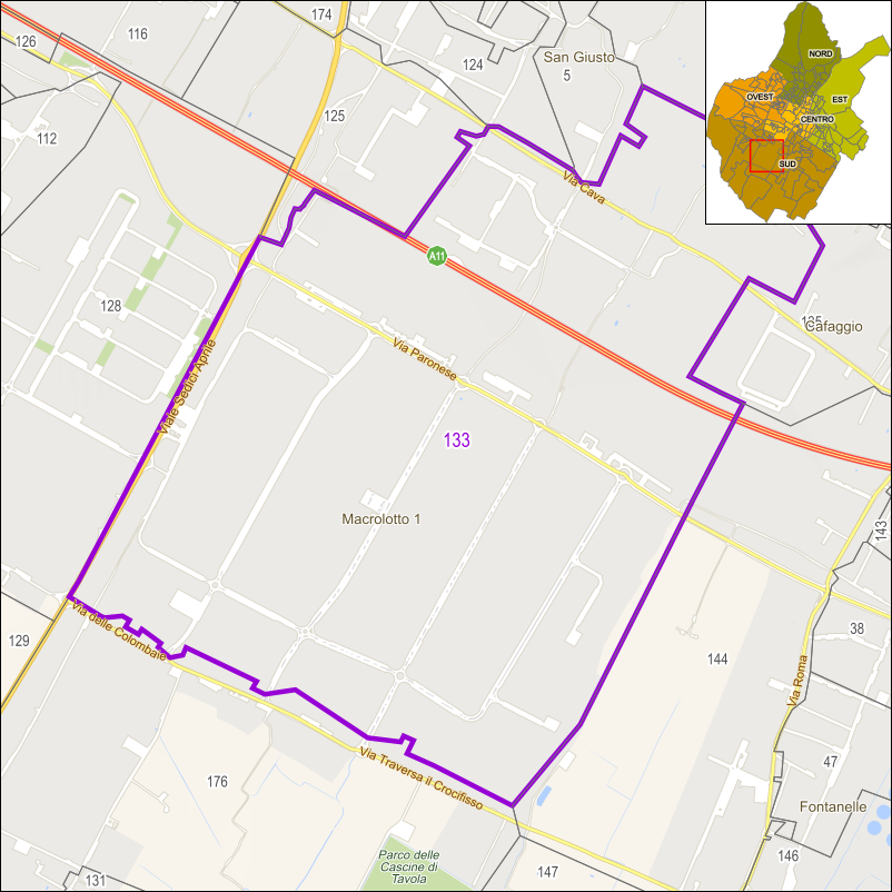 Perimetro della sezione 133