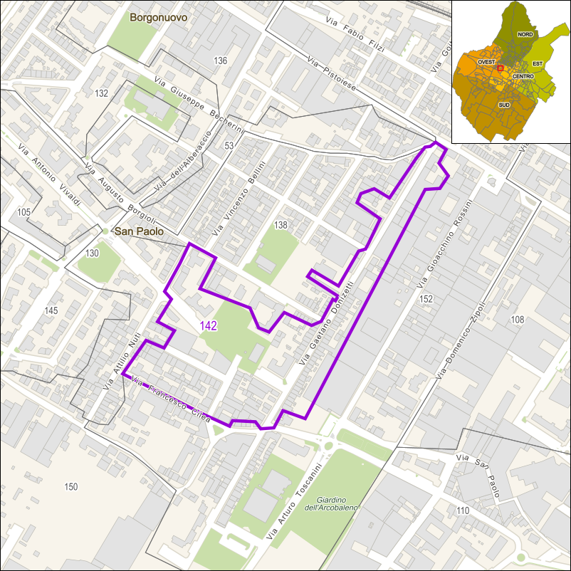 Perimetro della sezione 142
