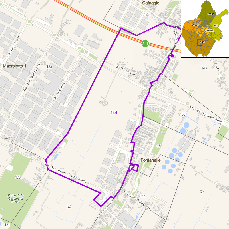 Perimetro della sezione 144