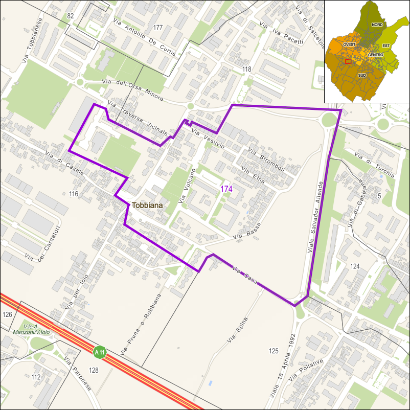 Perimetro della sezione 174