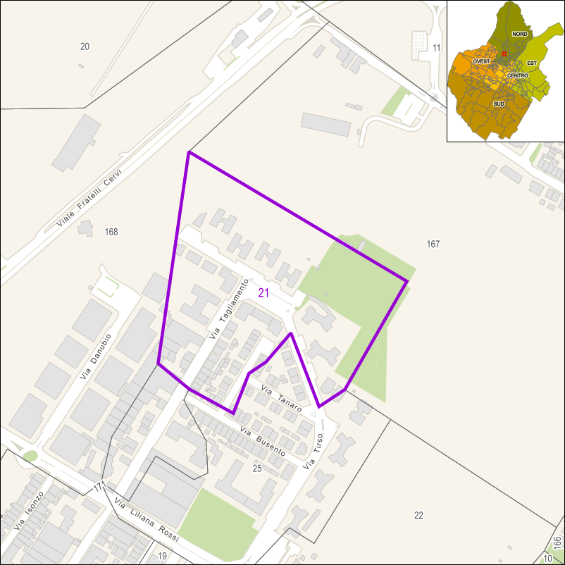 Perimetro della sezione 21