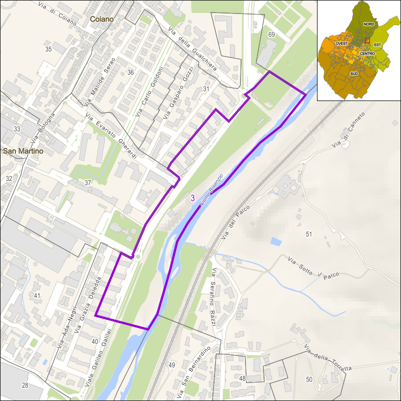 Perimetro della sezione 3