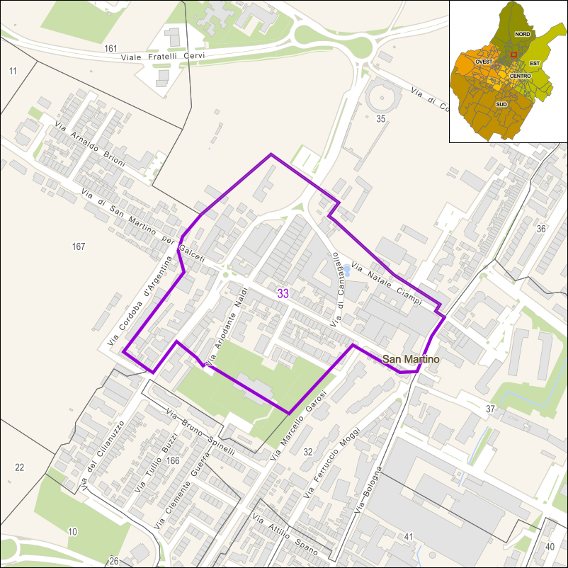 Perimetro della sezione 33