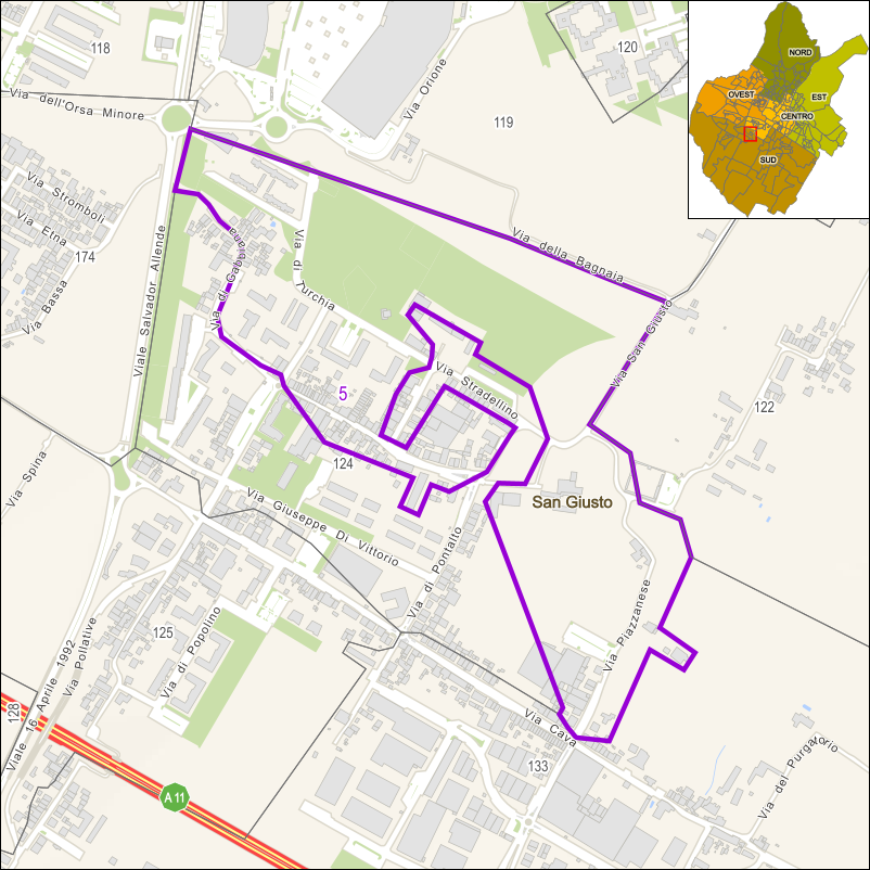 Perimetro della sezione 5