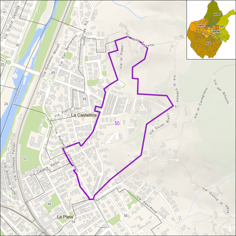 Perimetro della sezione 50