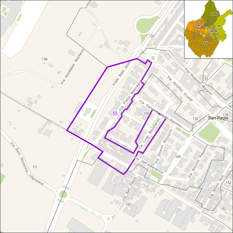 Perimetro della sezione 55