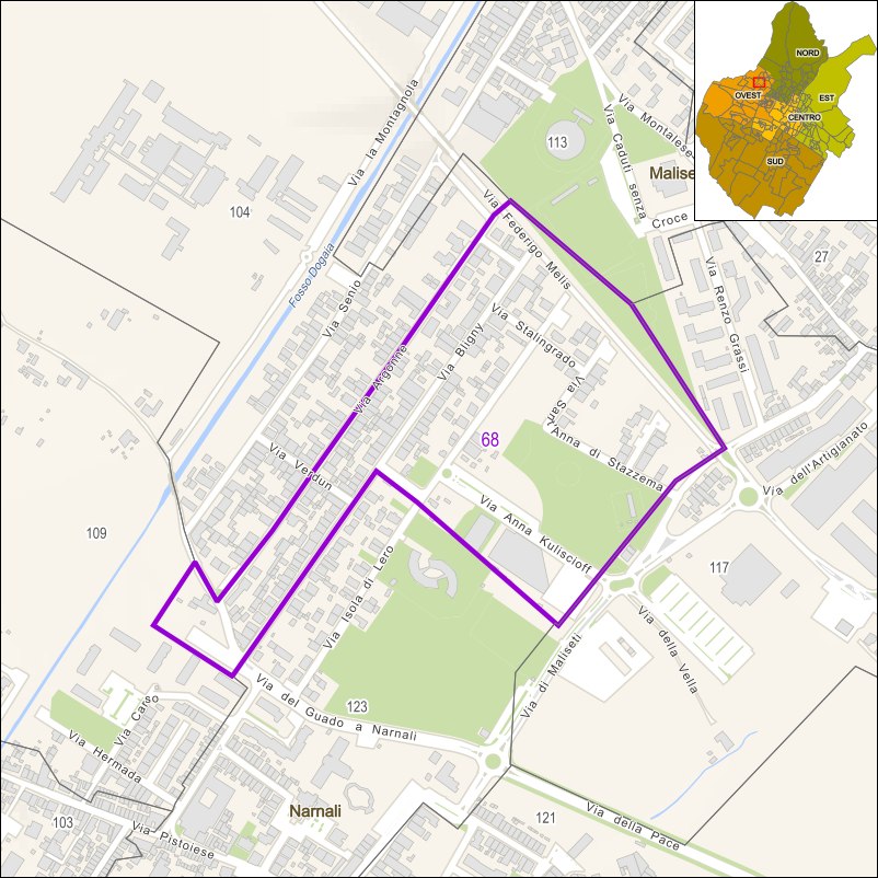 Perimetro della sezione 68
