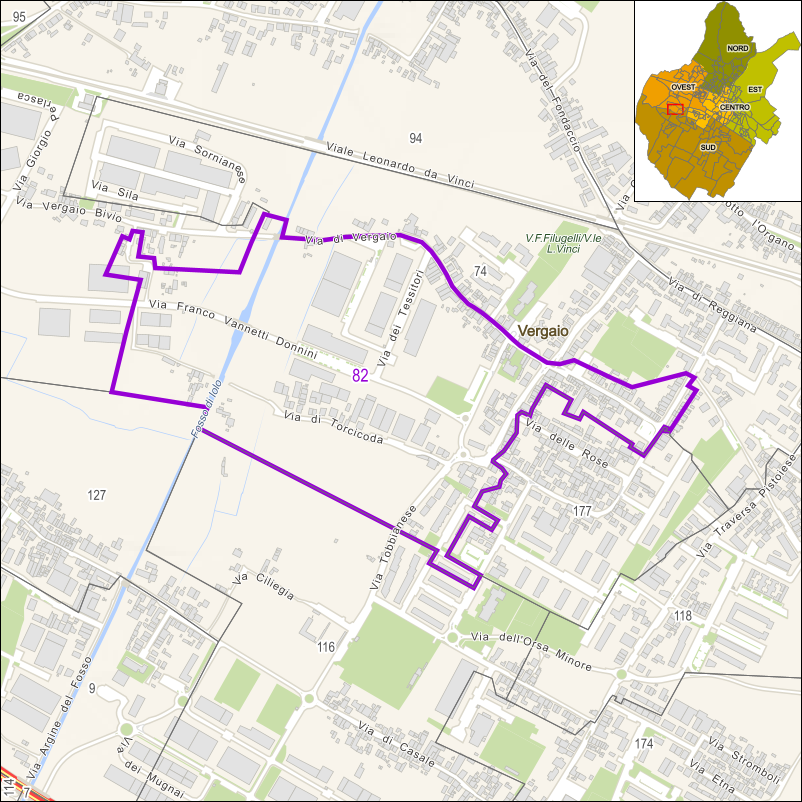 Perimetro della sezione 82