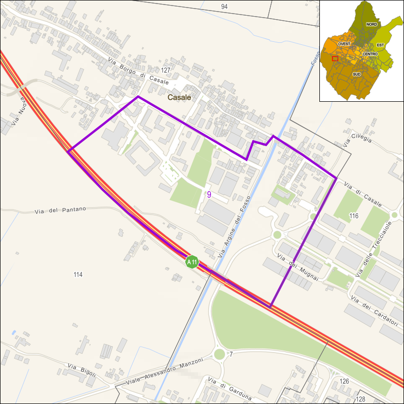 Perimetro della sezione 9